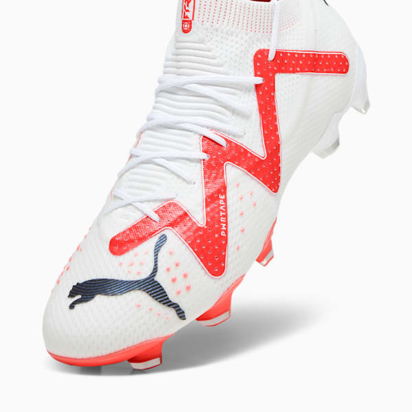 FUTURE ULTIMATE FG/AG Men's Football Boots, PUMA White-PUMA Black-Fire Orchid, large-ZAF