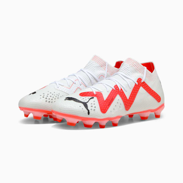 FUTURE PRO FG/AG Men's Football Boots, PUMA White-PUMA Black-Fire Orchid, large-ZAF