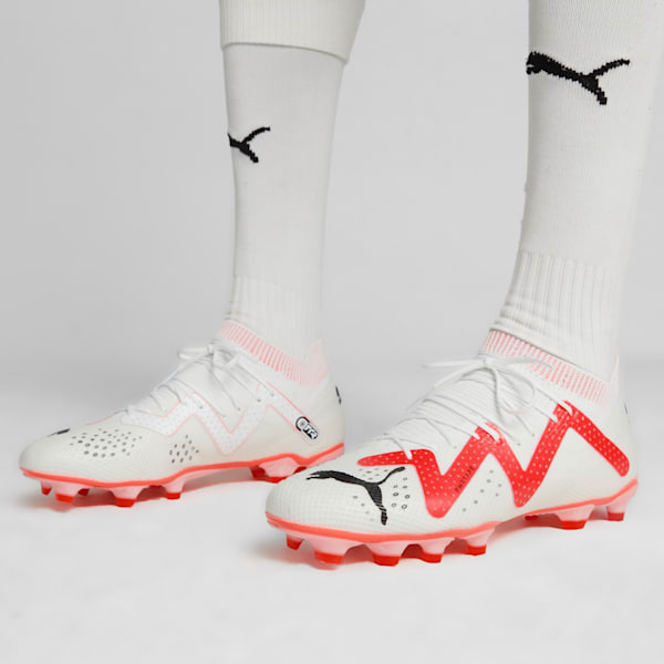 Botines FUTURE PRO FG/AG, PUMA White-PUMA Black-Fire Orchid, large-ARG