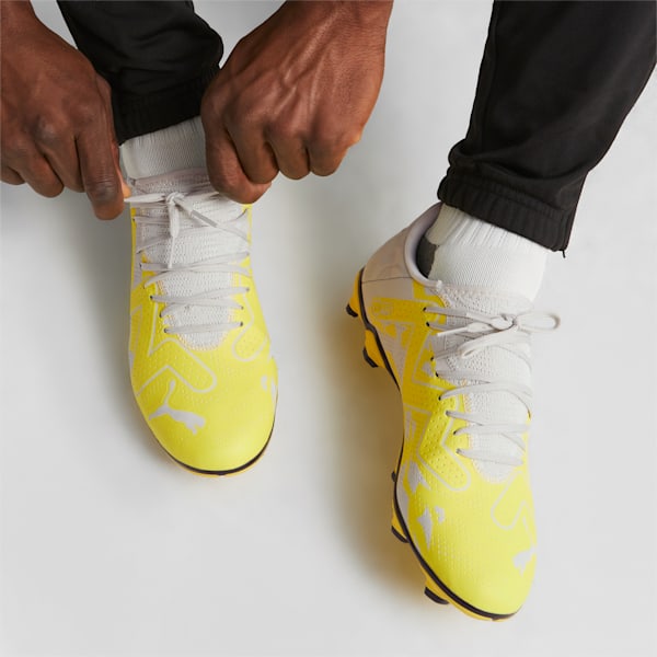 FUTURE PLAY FG/AG Men's Football Boots, Sedate Gray-Asphalt-Yellow Blaze, large-ZAF