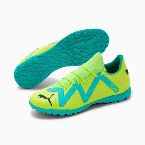 Botines de fútbol FUTURE Play TT, Fast Yellow-PUMA Black-Electric Peppermint, large-ARG