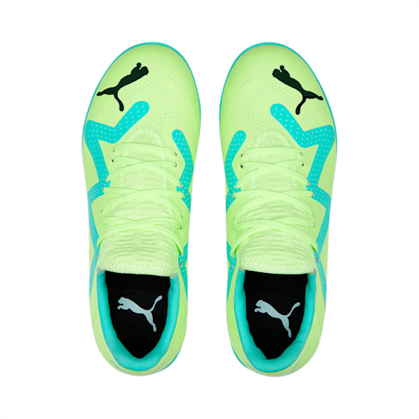 Botines de fútbol juveniles FUTURE Play TT, Fast Yellow-PUMA Black-Electric Peppermint, large-ARG