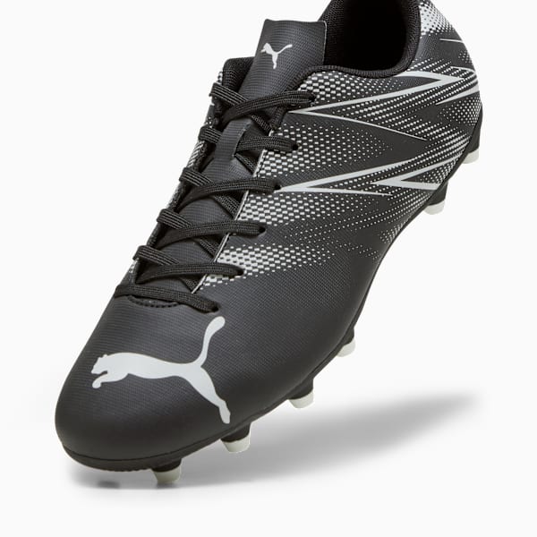 ATTACANTO FG/AG Football Boots, PUMA Black-Silver Mist, large-ZAF