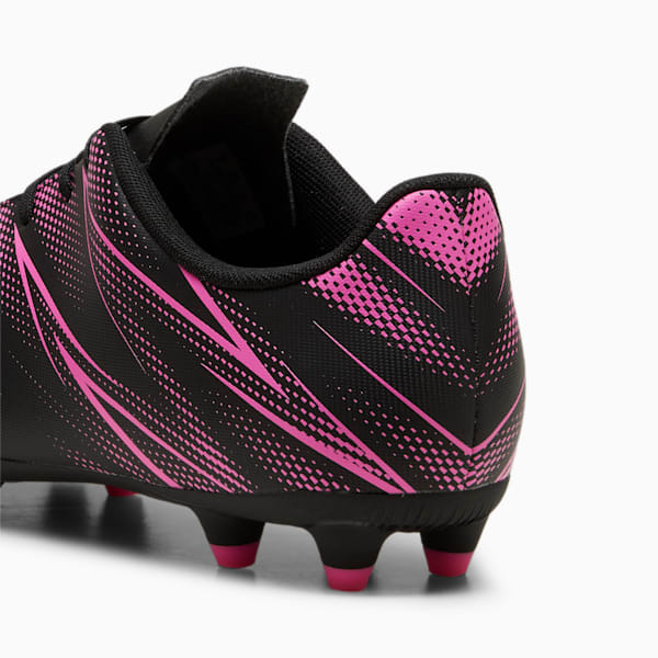 ATTACANTO FG/AG Football Boots, PUMA Black-Poison Pink, large-ZAF