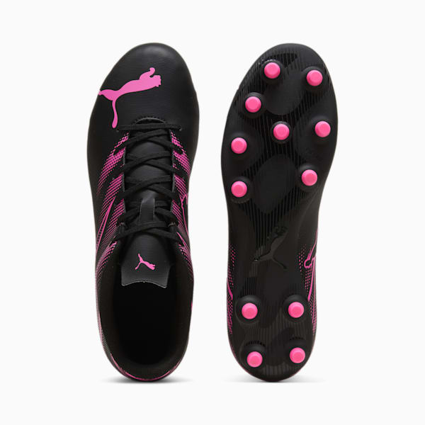 ATTACANTO FG/AG Football Boots, PUMA Black-Poison Pink, large-ZAF
