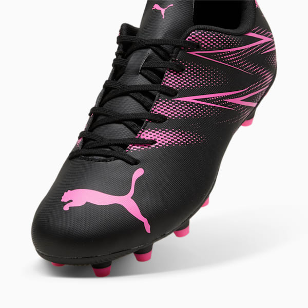 ATTACANTO FG/AG Football Boots, PUMA Black-Poison Pink, large-ZAF