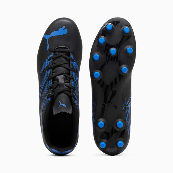ATTACANTO FG/AG Football Boots, PUMA Black-Bluemazing, large-MEX