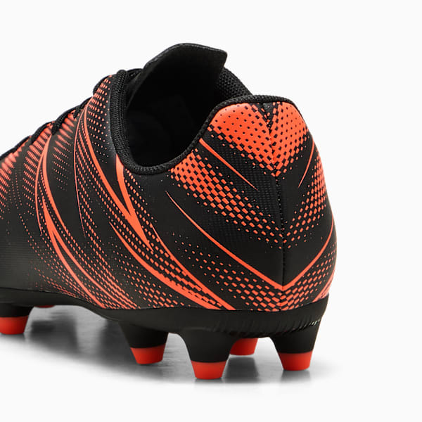 ATTACANTO FG/AG Football Boots, PUMA Black-Glowing Red, large-ZAF