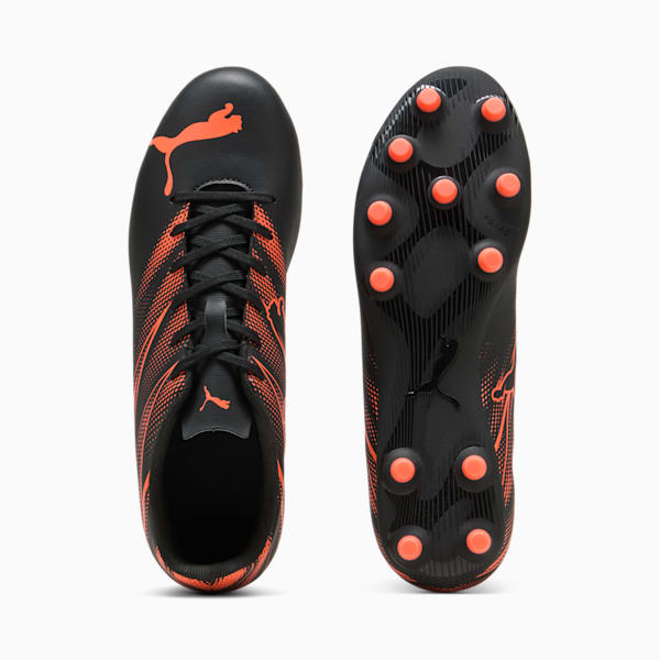 Tacos de futbol ATTACANTO FG/AG, PUMA Black-Glowing Red, large-MEX