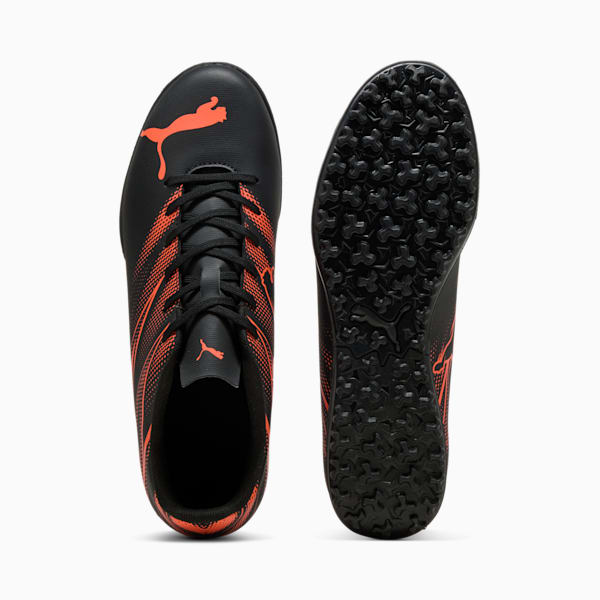 ATTACANTO TT Football Boots, PUMA Black-Glowing Red, large-MEX