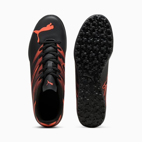 ATTACANTO TT Football Boots, PUMA Black-Glowing Red, large-ZAF