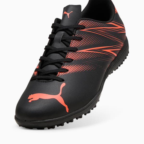 ATTACANTO TT Football Boots, PUMA Black-Glowing Red, large-MEX