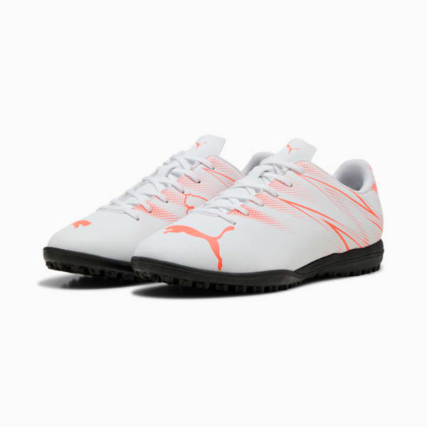 ATTACANTO TT Football Boots, PUMA White-Glowing Red, large-MEX