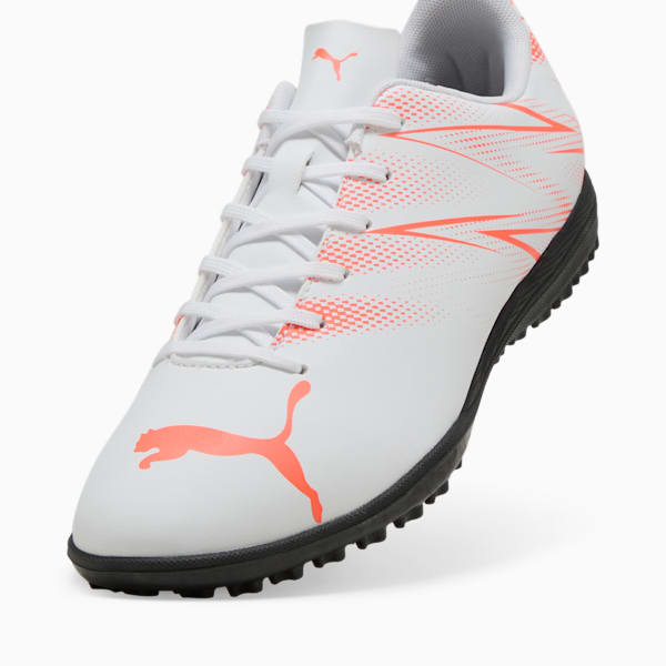 ATTACANTO TT Football Boots, PUMA White-Glowing Red, large-MEX