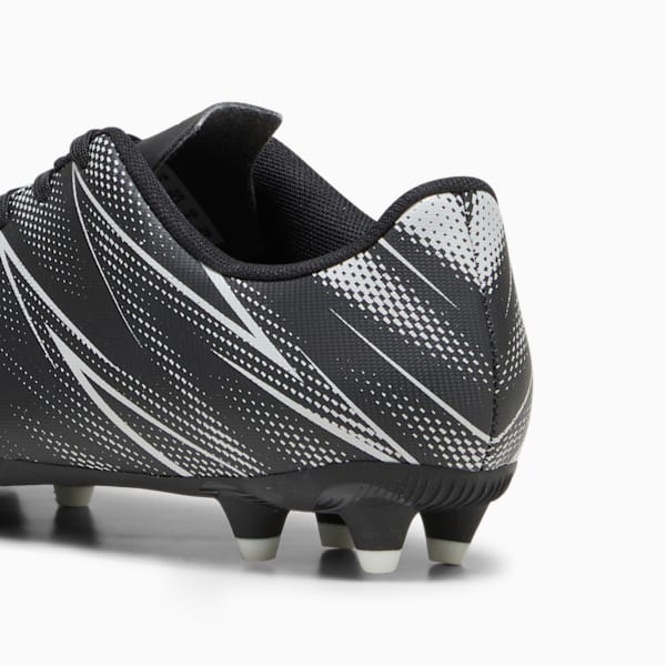 Tacos de futbol ATTACANTO FG/AG para adolescentes, PUMA Black-Silver Mist, large-MEX