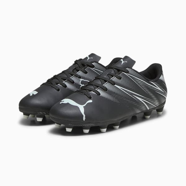 Tacos de futbol ATTACANTO FG/AG para adolescentes, PUMA Black-Silver Mist, large-MEX