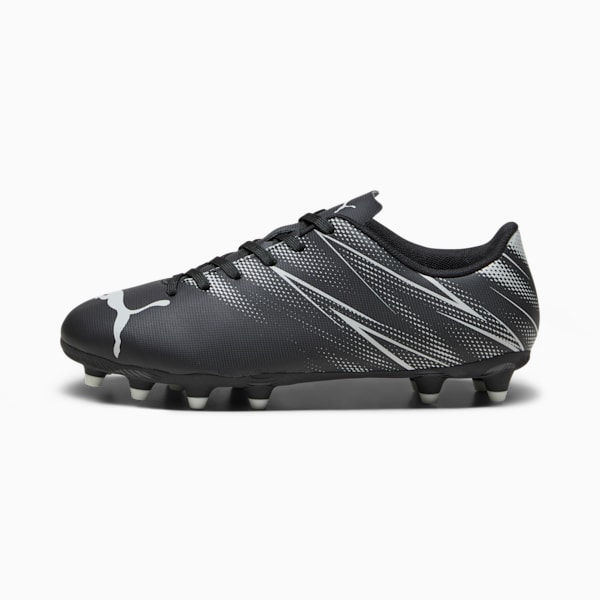 Tacos de futbol ATTACANTO FG/AG para adolescentes, PUMA Black-Silver Mist, large-MEX