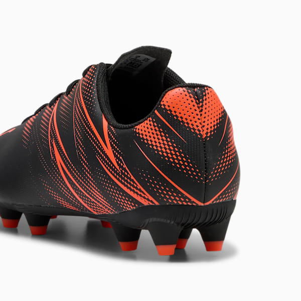 Tacos de futbol ATTACANTO FG/AG para adolescentes, PUMA Black-Glowing Red, large-MEX