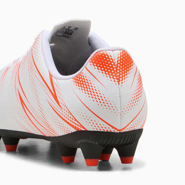 Tacos de futbol ATTACANTO FG/AG para adolescentes, PUMA White-Glowing Red, large-MEX