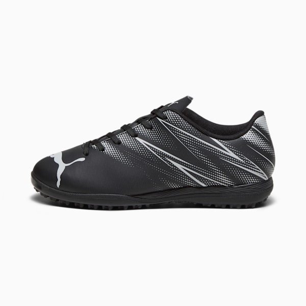 ATTACANTO TT Youth Football Boots, PUMA Black-Silver Mist, large-MEX