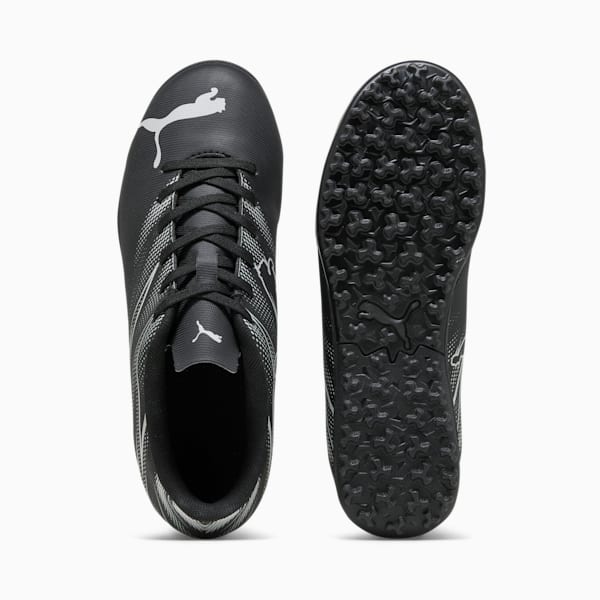 ATTACANTO TT Youth Football Boots, PUMA Black-Silver Mist, large-MEX