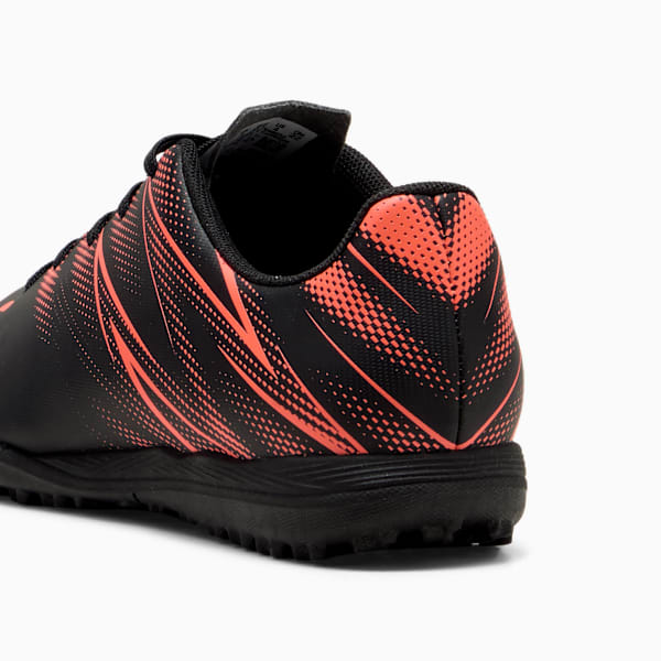 ATTACANTO TT Youth Football Boots, PUMA Black-Glowing Red, large-ZAF