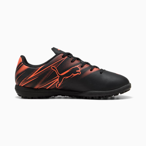 ATTACANTO TT Youth Football Boots, PUMA Black-Glowing Red, large-ZAF