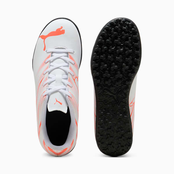 Tacos de futbol ATTACANTO TT para adolescentes, PUMA White-Glowing Red, large-MEX