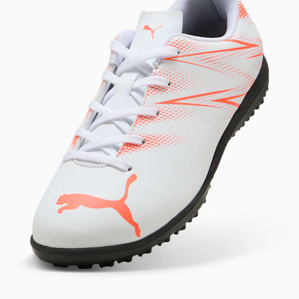 Tacos de futbol ATTACANTO TT para adolescentes, PUMA White-Glowing Red, large-MEX
