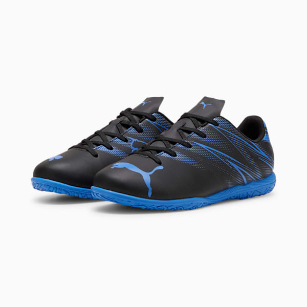 ATTACANTO IT Youth Football Boots, PUMA Black-Bluemazing, large-MEX