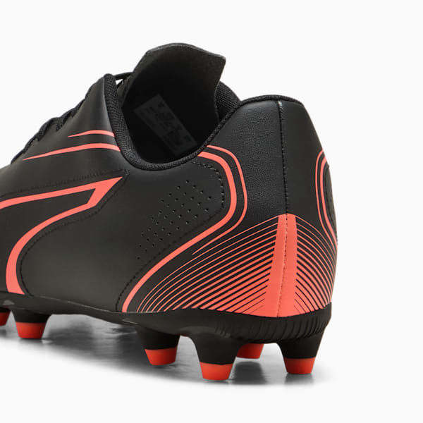 VITORIA FG/AG Football Boots, PUMA Black-Glowing Red, large-ZAF