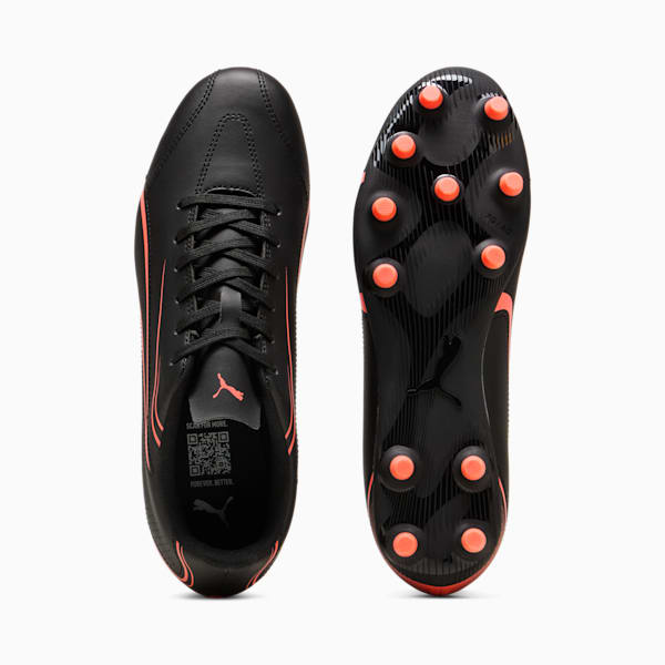 VITORIA FG/AG Football Boots, PUMA Black-Glowing Red, large-ZAF