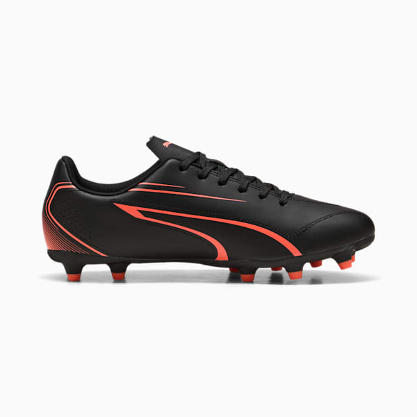 VITORIA FG/AG Football Boots, PUMA Black-Glowing Red, large-ZAF