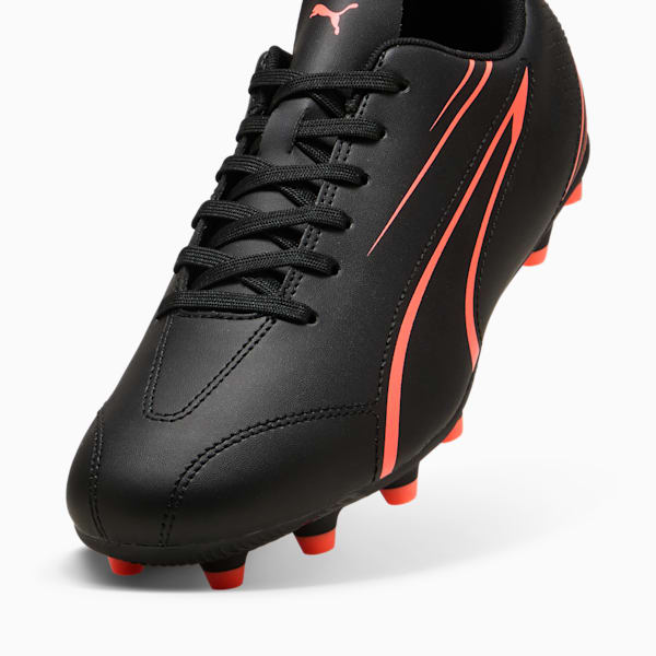 VITORIA FG/AG Football Boots, PUMA Black-Glowing Red, large-ZAF