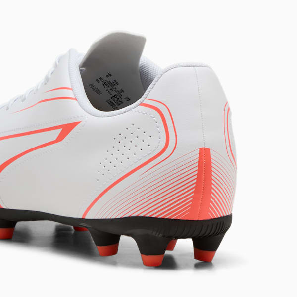 Tacos de futbol VITORIA FG/AG, PUMA White-Glowing Red, large-MEX