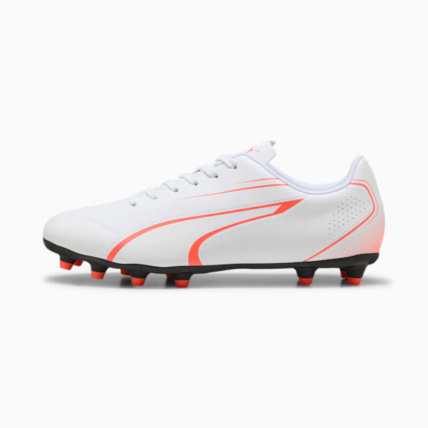 Tacos de futbol VITORIA FG/AG, PUMA White-Glowing Red, large-MEX