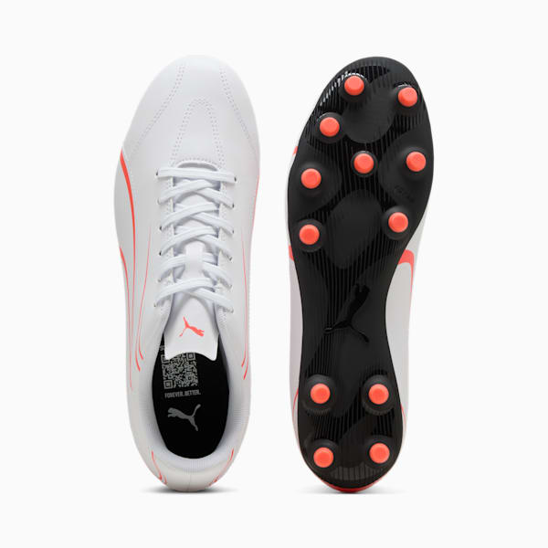 Tacos de futbol VITORIA FG/AG, PUMA White-Glowing Red, large-MEX