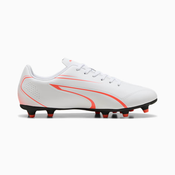 Tacos de futbol VITORIA FG/AG, PUMA White-Glowing Red, large-MEX