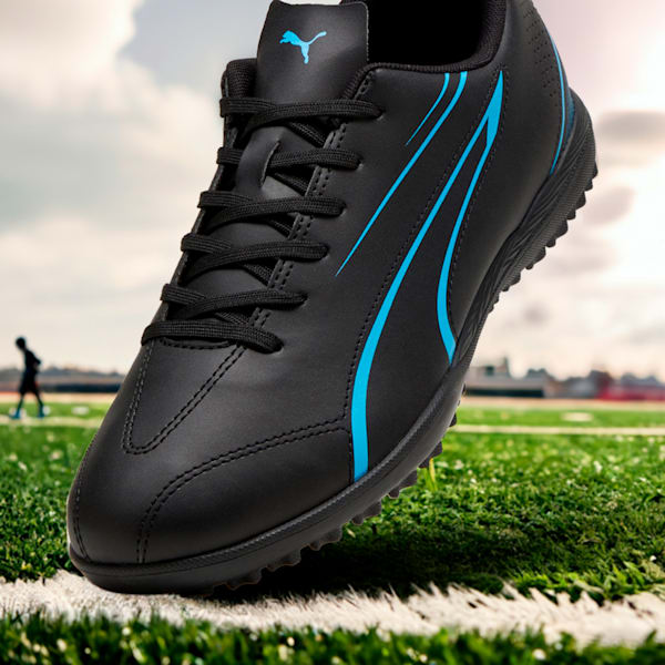 VITORIA TT Football boots, PUMA Black-Luminous Blue, large-ZAF