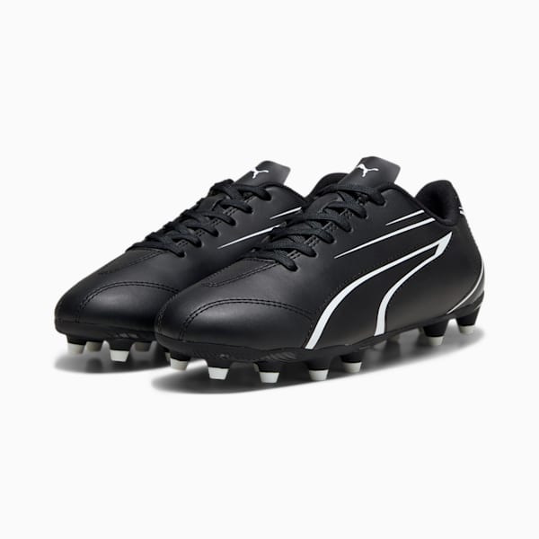 Tacos de fútbol adolescentes VITORIA FG/AG, PUMA Black-PUMA White, large-MEX