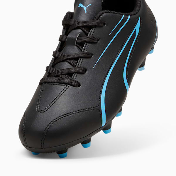 Tacos de fútbol adolescentes VITORIA FG/AG, PUMA Black-Luminous Blue, large-MEX