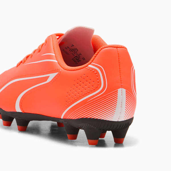 VITORIA FG/AG Youth Football Boots, Glowing Red-PUMA White-PUMA Black, large-MEX