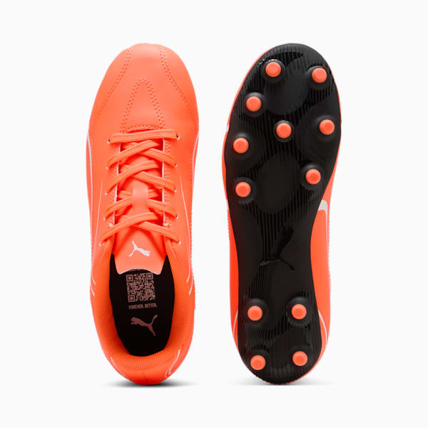 VITORIA FG/AG Youth Football Boots, Glowing Red-PUMA White-PUMA Black, large-MEX