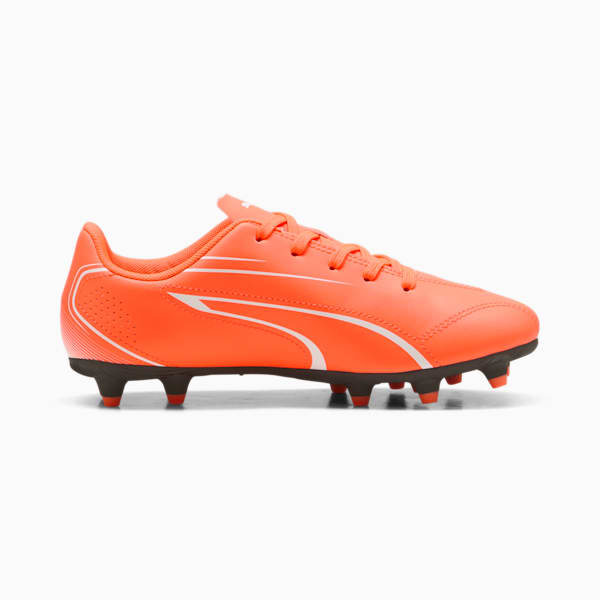 VITORIA FG/AG Youth Football Boots, Glowing Red-PUMA White-PUMA Black, large-MEX