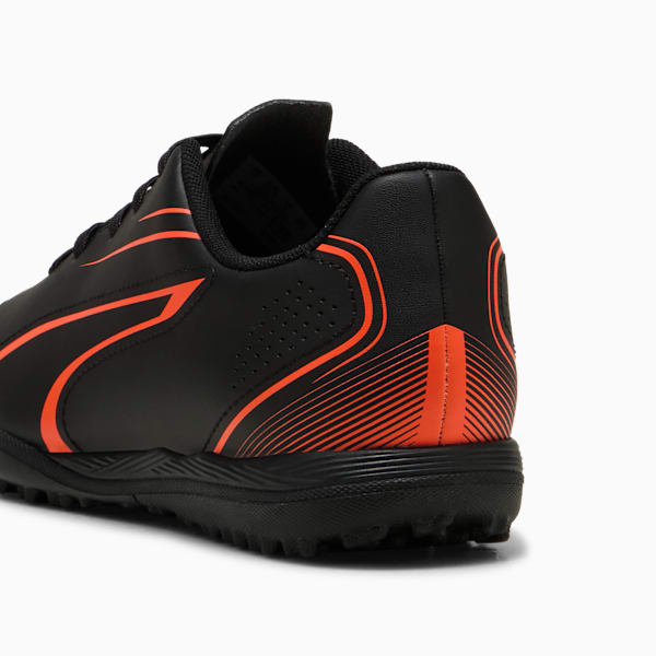 VITORIA TT Youth Football Boots, PUMA Black-Glowing Red, large-ZAF