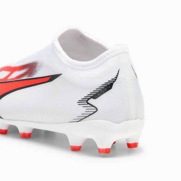 ULTRA MATCH LL FG/AG Youth Football Boots, PUMA White-PUMA Black-Fire Orchid, large-ZAF