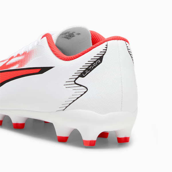 ULTRA PLAY FG/AG Youth Football Boots, PUMA White-PUMA Black-Fire Orchid, large-ZAF