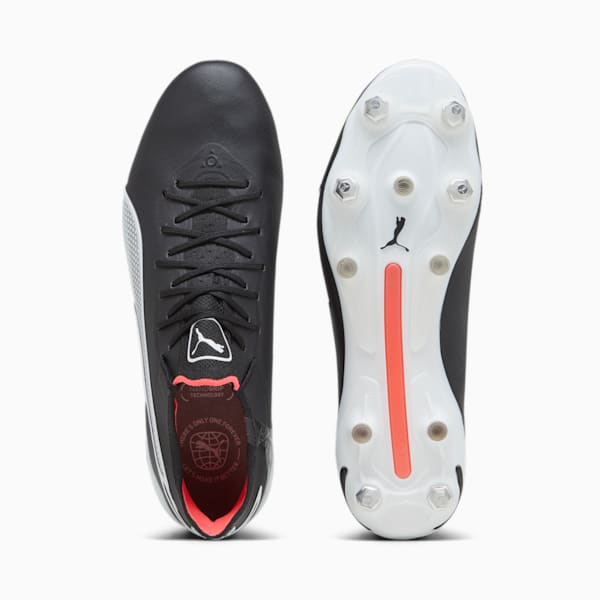 KING ULTIMATE MxSG Football Boots Unisex, PUMA Black-PUMA White-Fire Orchid, large-ZAF