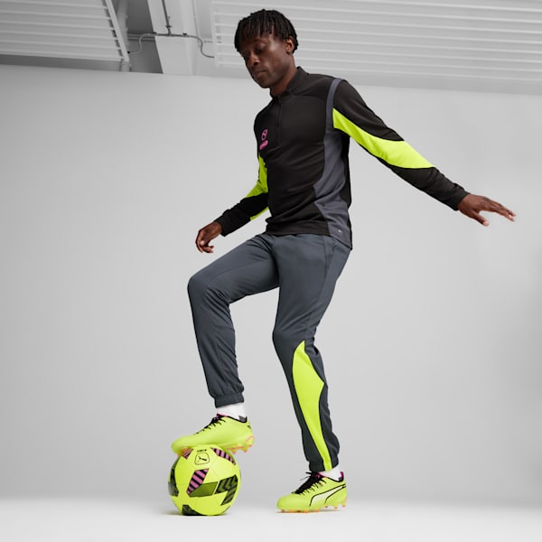 Botines de fútbol Puma KING ULTIMATE FG/AG, Electric Lime-PUMA Black-Poison Pink, large-ARG