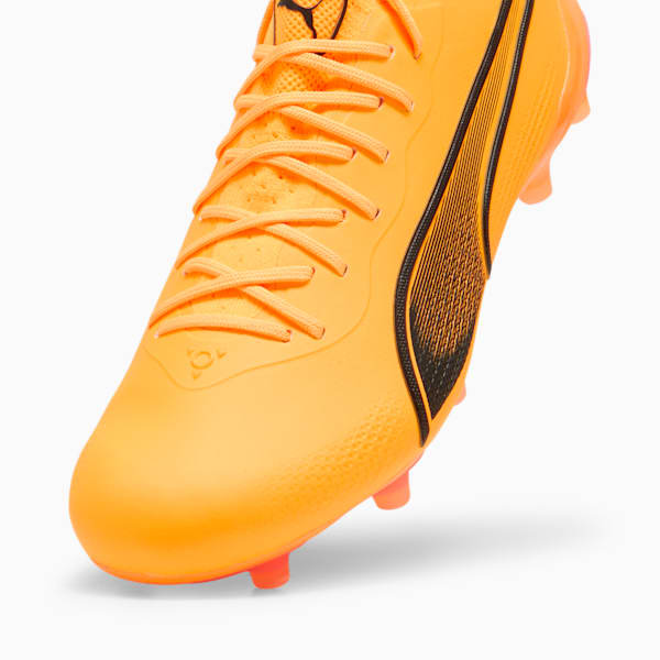 Botines de fútbol Puma KING ULTIMATE FG/AG, Sun Stream-PUMA Black-Sunset Glow, large-ARG